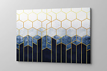 Obraz Abstraktný šesťuholník 1989